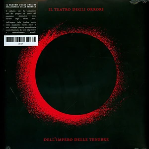 Teatro Degli Orrori - Dell' Impero Delle Tenebre Black Vinyl Edition