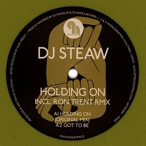 DJ Steaw - Holding On Gold Colored Vinyl Edtion