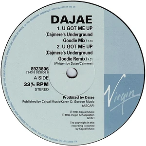 Dajae - U Got Me Up