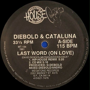 David Diebold & Kim Cataluna - Last Word (On Love) / Sex Technology