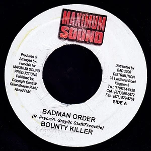 Bounty Killer - Badman Order