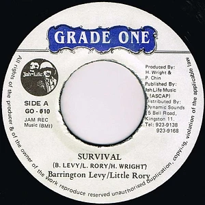 Barrington Levy / Little Rory - Survival