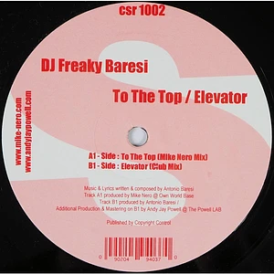 Freaky Baresi - To The Top / Elevator