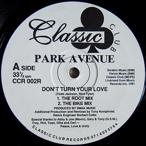 Park Avenue - Don't Turn Your Love