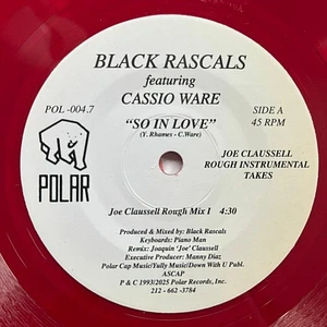 Black Rascals - So In Love Joe Claussell Remix Red Vinyl Edtion