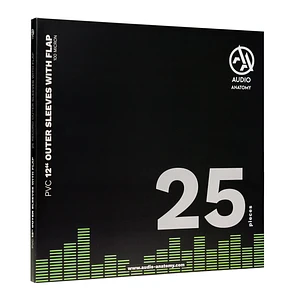 Audio Anatomy - 25X 12" PVC With Flap Outer Sleeves (100 Micron)