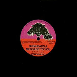 Desmond Riley - Skinheads A Message To You / If I Had Wings