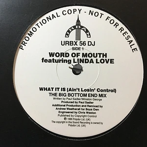 Word Of Mouth - What It Is (Ain't Losin Control)