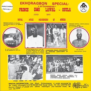 Prince M Lawal-Osula And His Royal Music Messengers Of Africa - Oru Ye Ye Ye