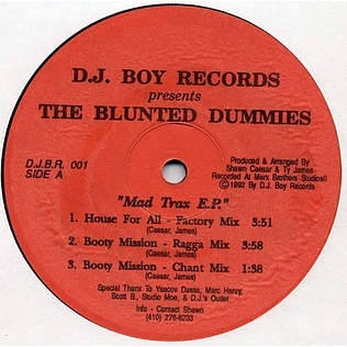 Blunted Dummies - Mad Trax E.P.