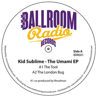 Kid Sublime - The Umami EP