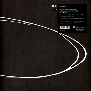 Philipp Rumsch Ensemble - Of Anxiety X Discernment Black Vinyl Edition