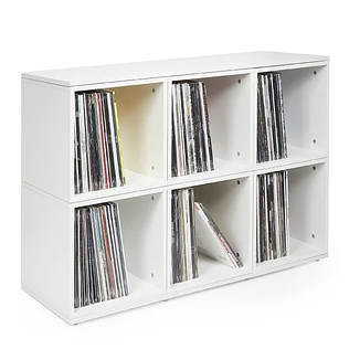 Record Box - Vinyl Record Storage - Schallplattenregal (6x110) mit Top- & Baseboard