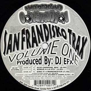DJ EFX - San Frandisko Trax Volume One