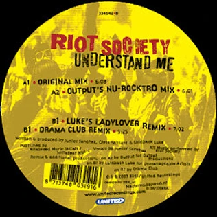 Riot Society - Understand Me