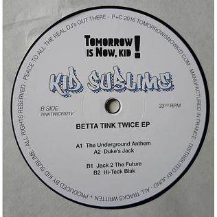 Kid Sublime - Betta Tink Twice EP
