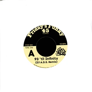 DJ A.D.S. - 93' Til Infinity Remix / Love It Or Hate It Remix