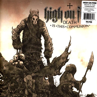 High On Fire - Death Is This Communion Swamp Green And Bone White Galaxy Merge Vinyl Edition