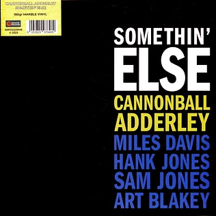 Cannonball Adderley - Somethin' Else Yellow Marble Vinyl Edition