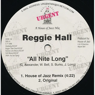 Reggie Hall - All Nite Long