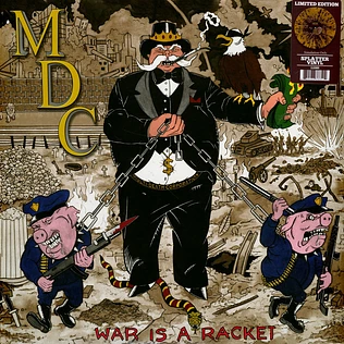 MDC - War Is A Racket Gold Black Splatter Vinyl Edition