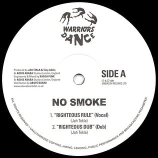 No Smoke - Righteous Rule