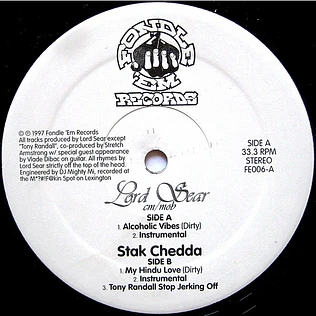 Lord Sear / Stak Chedda - Alcoholic Vibes / My Hindu Love