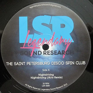 The Saint Petersburg Disco Spin Club, The Legendary 1979 Orchestra - Nightdriving / Love Triangle Theme