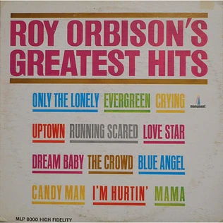 Roy Orbison - Roy Orbison's Greatest Hits