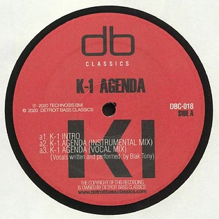 DJ K-1 - K-1 Agenda