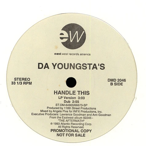 Da Youngsta's - Wild Child / Handle This