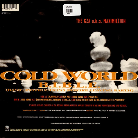 The Genius / GZA Featuring D'Angelo And Inspectah Deck A.K.A. Rollie Fingers - Cold World