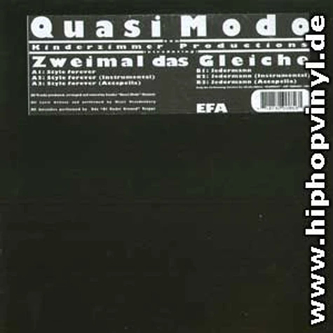 Quasi Modo - Style Forever / Jedermann