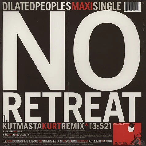 Dilated Peoples - No Retreat Kut Masta Kurt Remix