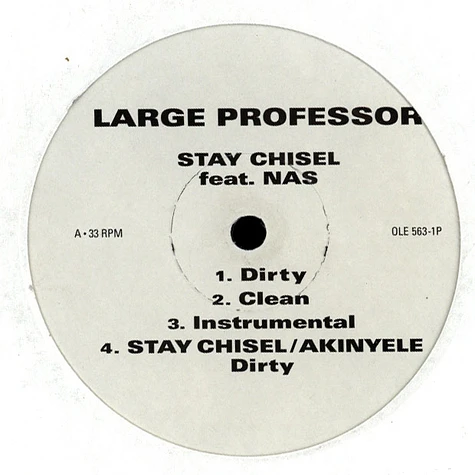 Large Professor - Stay Chisel / Akinyele