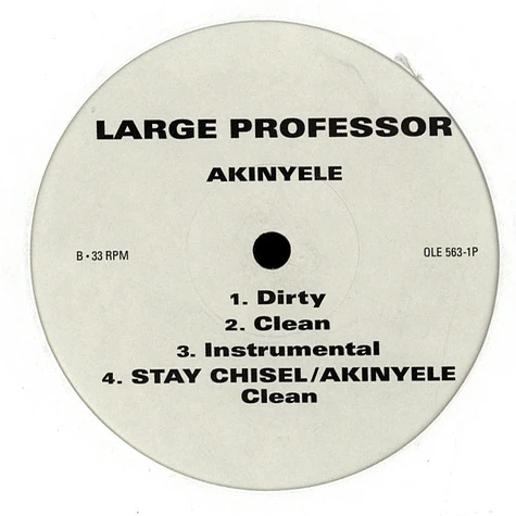 Large Professor - Stay Chisel / Akinyele