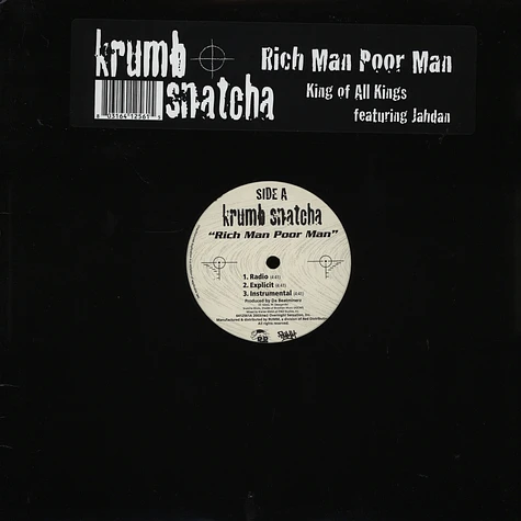 Krumb Snatcha - Rich man poor man