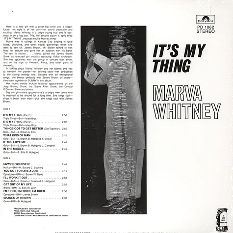 Marva Whitney - It's my thing