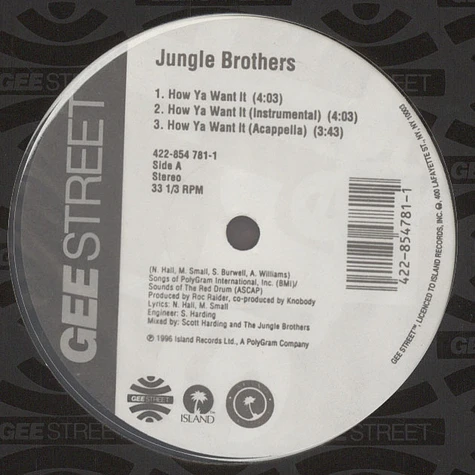 Jungle Brothers - How Ya Want It