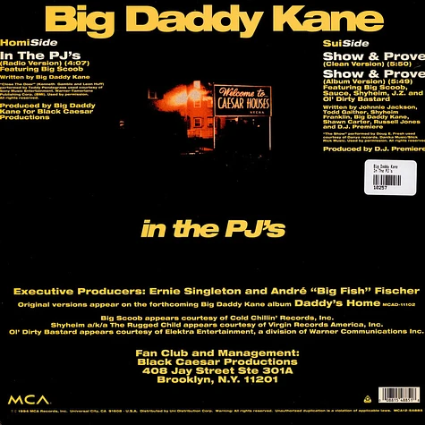 Big Daddy Kane - In The PJ's