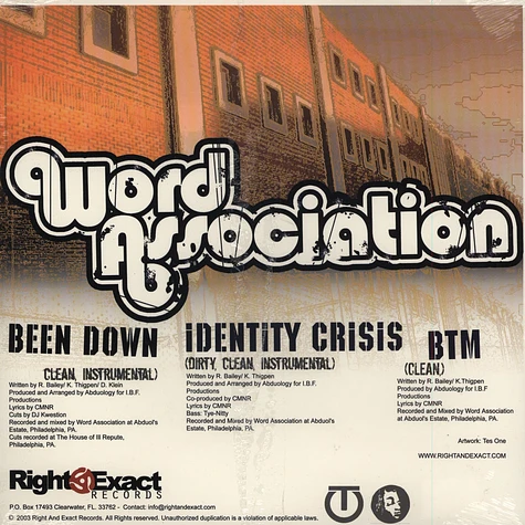 Word Association - Been down