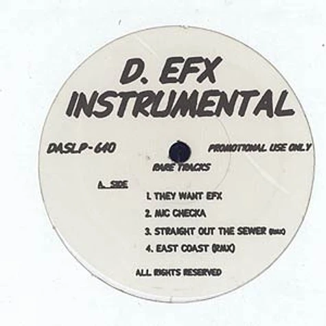 Das EFX - Rare tracks Instrumentals