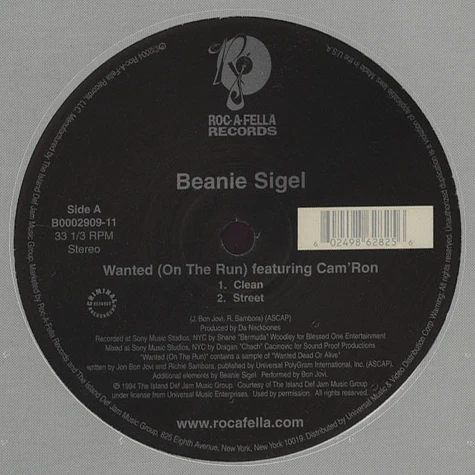 Beanie Sigel - Wanted (On the run) feat. Camron