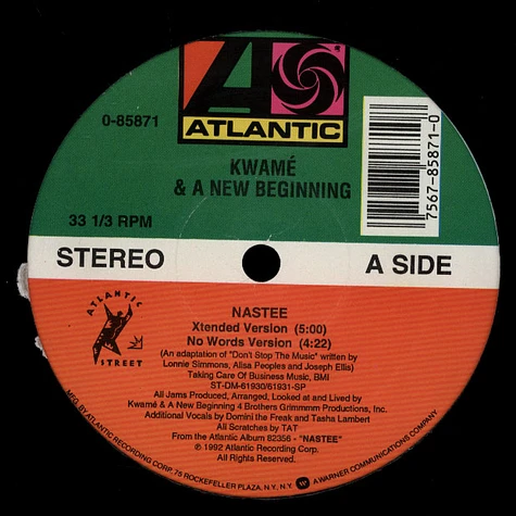 Kwame & A New Beginning - Nastee