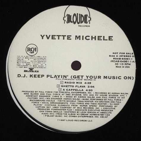 Yvette Michele - DJ Keep playin