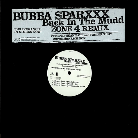 Bubba Sparxxx - Back In The Mud Zone 4 Remix