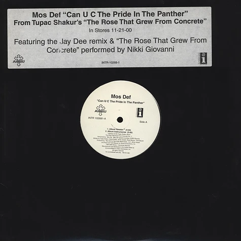 Mos Def - Can u c the pride in the panther