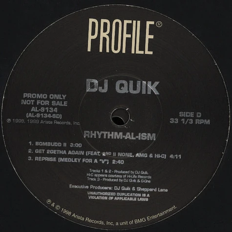 DJ Quik - Rhythm-al-ism