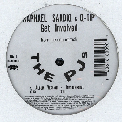 Raphael Saadiq & Q-Tip / Sy Smith - Get Involved / What I Am