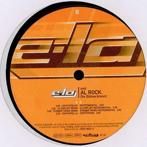 E-La und Al Rock - Die Bühne Brennt
